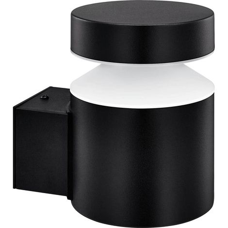 Applique murale d'extérieur, 6W, lumière blanc froid 4000K, noire, IP44 résistante aux intempéries (1/3)