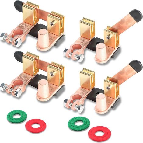 Quatre disjoncteurs de batterie, un coupe-circuit de batterie, un interrupteur de déconnexion de batterie, des disjoncteurs de batterie à bornes supérieures 12V 24V 250/750V, compatibles avec les auto (1/5)