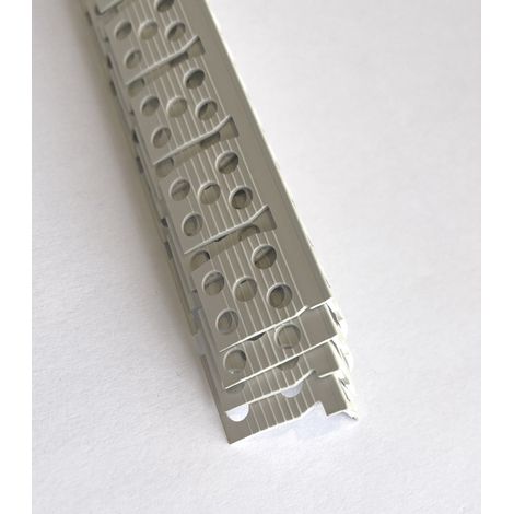 Baukom Spachtelkantenprofil 24 x 24 mm PVC für Rundbögen 4 Stück Profil