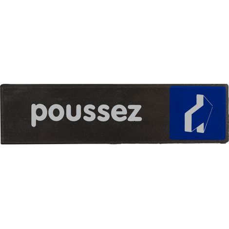Plaque de porte Poussez - Access 170x45mm - 4037561