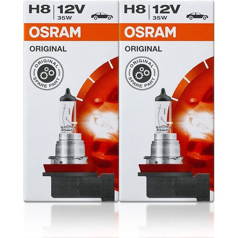 2 ampoules halogènes OSRAM - H8 12 V/35 W, compatible avec les BMW 525i, 530i, 540i, 540iP, M5, 528i, 528xi, 535i, 535xi, 550i, 535xi, 645Ci, M6, 650i, 645Ci, M6, 650i, X5 3.0si, X5 3.5d, X5 4.8i, X5  (1/5)