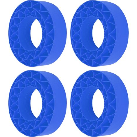 Lot de 4 inserts de pneu en silicone pour SCX10 III 106x42mm, couleur vive, 1,9 pouce, mousse bleue (1/5)