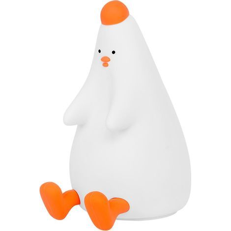 Silikon-Tischlampe mit niedlichem Hühnermotiv, ideal für kleine Tische. (1/4)