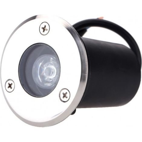 Blanc Neutre - Spot Encastrable de sol LED - 1X1W - Bridgelux - 12V (1/2)