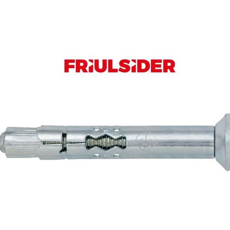 FRIULSIDER TSA-PATTEN TASSELLO ZINCATO ANCORANTE LAMIERA AVVOLTA CON VITE TPSEI - 10x100/60-M8 (1/3)