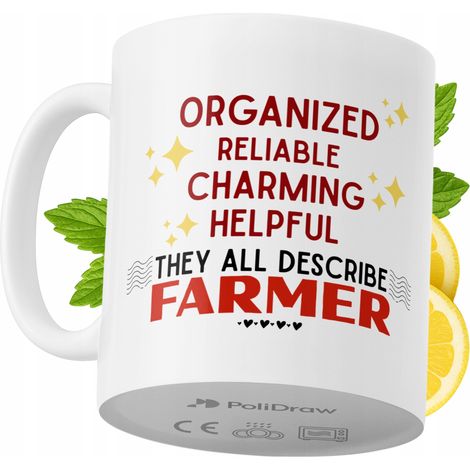 Mug humoristique pour fermier, avec un texte amusant et un design graphique original. Idéal pour les anniversaires, les fêtes et les occasions spéciales. Mug premium pour la maison, le bureau et le tr (1/5)