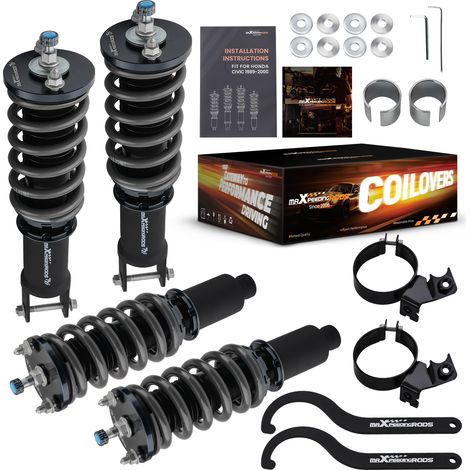 Racing 24 Ways Adjustable Coilover Kit For Honda Civic 1996-2000 Shock Struts (1/5)