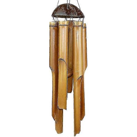 Carillon éolien en bambou, décoratif pour le jardin et le balcon (1/5)