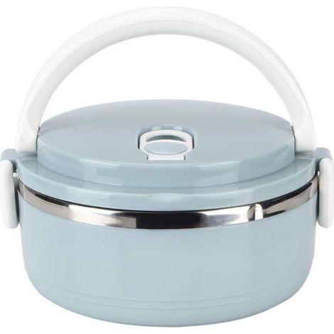 1 Boîte à lunch, Acier inoxydable, Étanche monocouche, Poignée ergonomique, Trou d'évacuation d'air, Bureau École Voyage (1/5)
