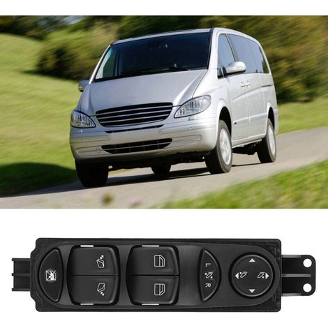 Online Store Interrupteur de lève-vitre de voiture - Panneau de commande électrique - Bouton de commande pour Mercedes Benz Viano Vito W639 A6395451313 (1/4)