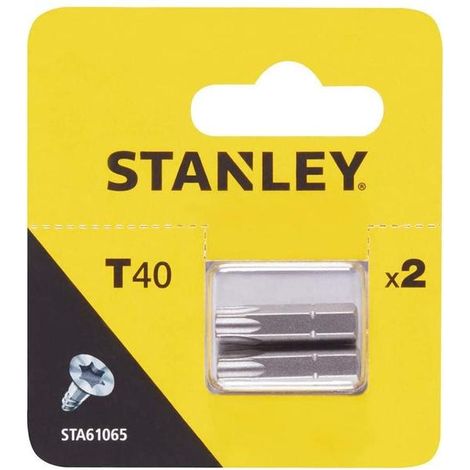 STANLEY jgo 2p. destor. torx 25mm t40 1-13-903  stanley , Juego de 2 puntas Torx 25mm T40
