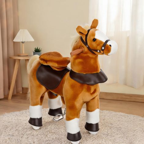 Cheval à bascule sur roulettes interactif pour enfant 3-5 ans 70 (1/5)