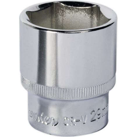 Sealey Premier Fully Polished Socket 1/2""Sq Drive 29mm SP1229 (1/2)
