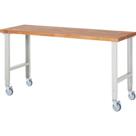 Rau Établi mobile réglable en hauteur 7000-1, L2000xP700xH950-1000mm (1/4)