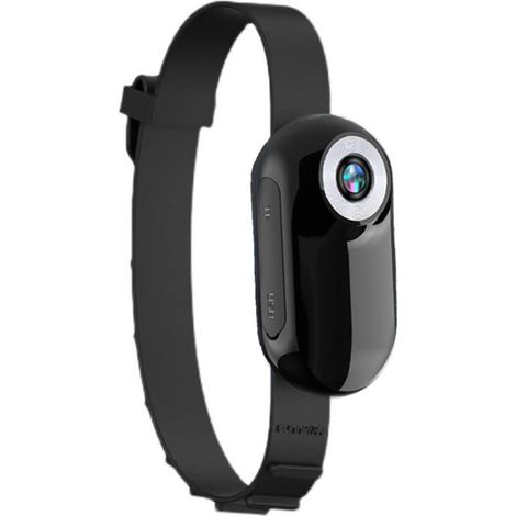 Collier caméra pour chat avec carte mémoire 8 Go, petite caméra sportive sans fil avec enregistrement vidéo 1080p haute définition, caméra corporelle pour animaux de compagnie en intérieur/extérieur (1/5)