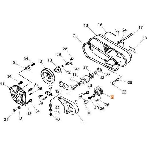 POLEA DE MOTOR ORIGINAL EMAK YF1325047