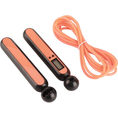 Corde à sauter numérique avec compteur pour le fitness et la musculation, orange, longue corde (1/5)