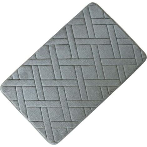 40x60cm Rectangulaire Tapis De Bain Salle De Bain Chambre Tapis Antidérapants Tapis en Mousse Tapis De Douche pour Salle De Bain Cuisine Chambre