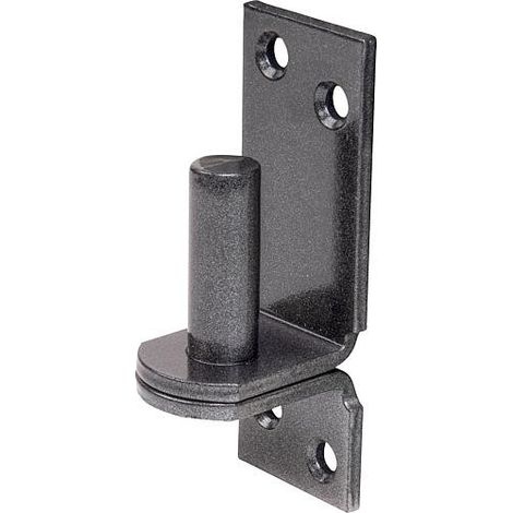 Kloben auf Platte DURAVIS® ⌀ 16 mm, DI-Haken, Material: Stahl, blau verzinkt, Oberfläche: schwarz-diamant