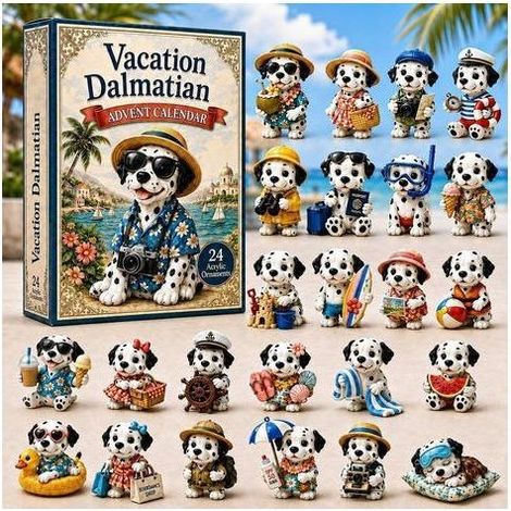 Dalmatien en vacances calendrier avent 2026 2D boîte surprise