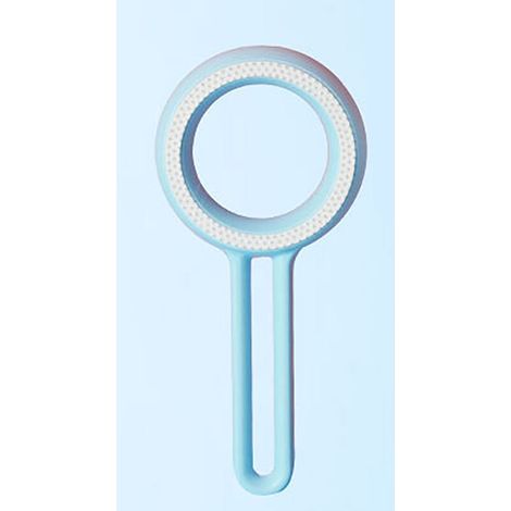 Brosse d'épilation pour animaux de compagnieGrattoir à poils de chat et de chienNettoyant pour poils de chienProduits pour animaux de compagniePeigne à poils de chat double face, rond，bleu (1/5)