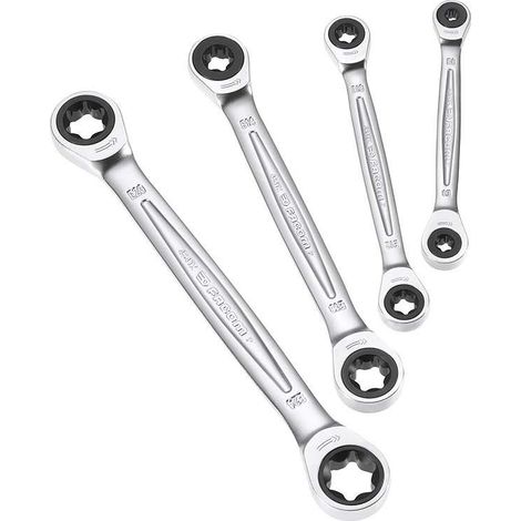Juego de 4 llaves Torx de vaso con trinquete FACOM 464TX.J4PB