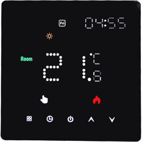 Thermostat intelligent Thermostat de chauffage Thermostat d'ambiance Thermostat de chauffage électrique par le sol 16A LED écran tactile numérique (1/5)