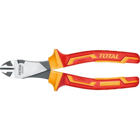 TOTAL  Pince coupante isolée renforcée  THTIP2571  180 mm  Chromo-vanadium (Cr-V) (1/5)