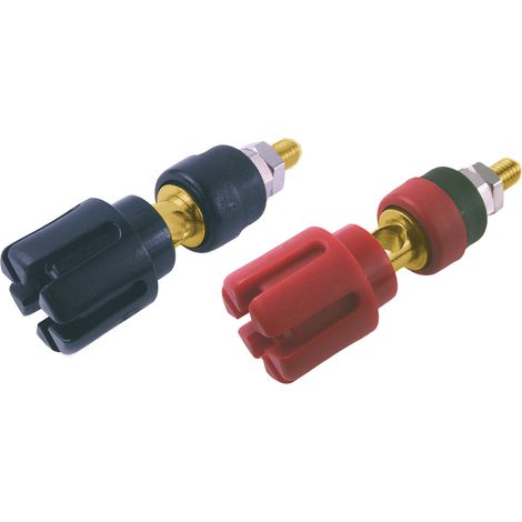 Rs Pro – Borne de raccordement électrique 30A – Placage or pour conductivité optimale – Diamètre 7.2mm – Pour installations sécurisées