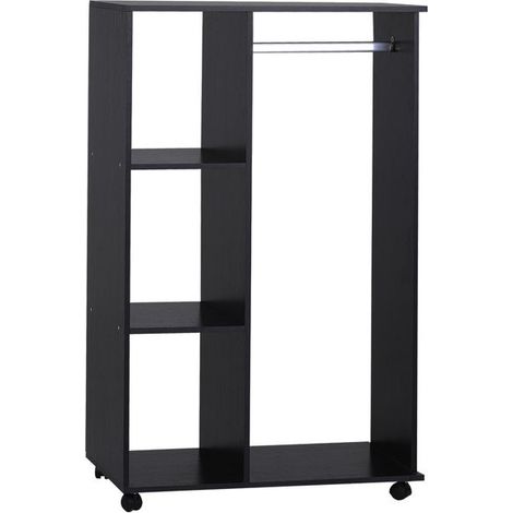 Armoire penderie amovible JULIA Noire (1/5)