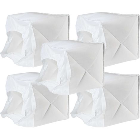 vhbw 5x filtro a membrana compatibile con Kärcher NT 48/1, NT 351 Eco, NT 351 Profi aspirapolvere - Filtro in stoffa (set) bianco