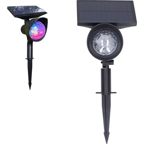 Diese rotierende RGB-Solarleuchte mit sieben Farben kann im Boden oder an einer Wand installiert werden. (1/5)