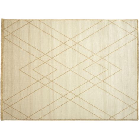 Tapis Déco Fil Métallisé "Royal" 150x200cm Beige (1/2)