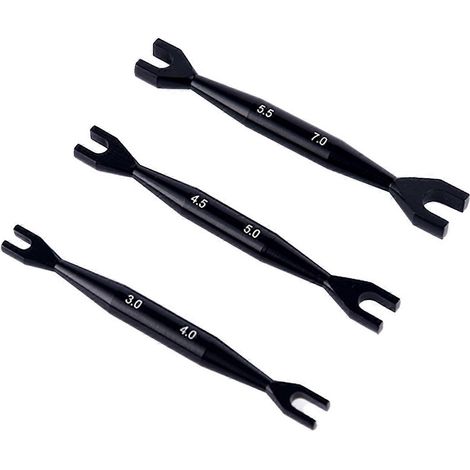 petite clé universelle double extrémité noire pour voiture télécommandée (1/4)