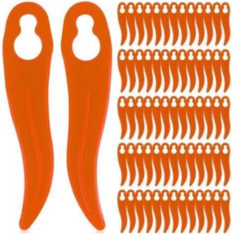 Lot de 120 lames de rechange en plastique pour coupe-bordure Einhell et Bosch - Compatibles avec les coupe-bordures sans fil (1/3)