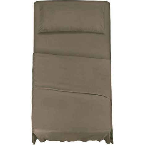 KLULK Set Lenzuola Completo Letto Una Piazza E Mezza Tortora, Lenzuolo Sotto Con Angoli + Lenzuolo Sopra + Federa (1/5)