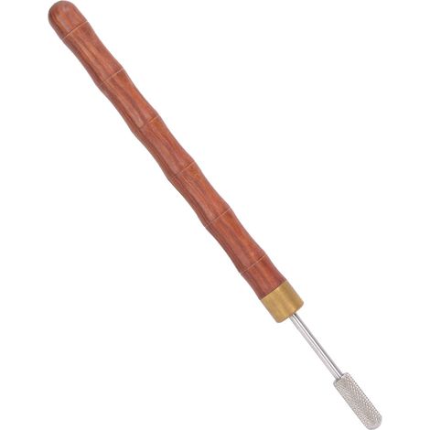 Lot de 2 applicateurs de teinture pour bords en cuir, outil de finition avec manche en bois de santal, pour maroquinerie artisanale. (1/5)