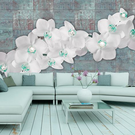Fotomurale - Orchids with pearls - 100x70 (1/4)