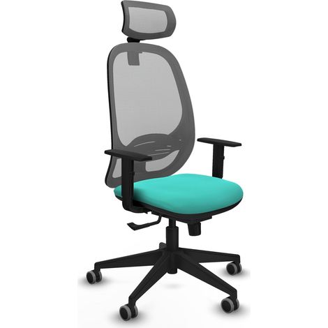 Sedia da ufficio piqueras y crespo Cilanco grigio rete e similpelle (1/2)