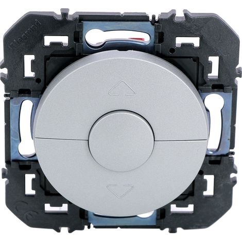 Poussoir pour commande volets roulants - Dooxie - 600122 - Legrand - Aluminium