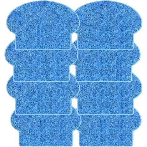 Lot de 8 Mops Tissu pour AMIBOT PRIME/PURE/PULSE/FLEX H2O Tampons de nettoyage