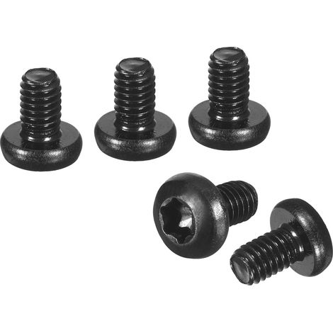 Vis Torx Sécurité à Tête Pan M4x6mm 80 Pièces Noir (1/5)
