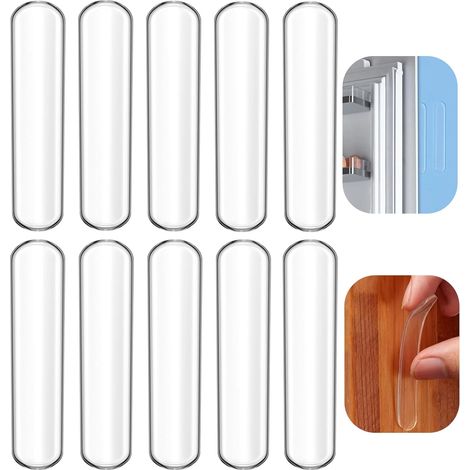 Lot de 10 protections murales, butées de porte, protections pour meubles, coussinets insonorisants, protections anti-collision. Convient pour les portes de réfrigérateur, les portes d'entrée, les port (1/5)
