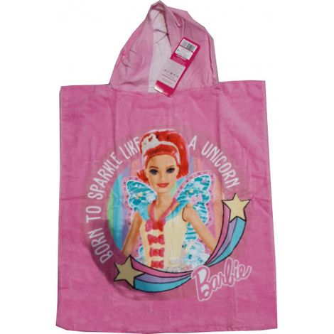 BARBIE Poncho-Handtuch, 100 % Baumwolle