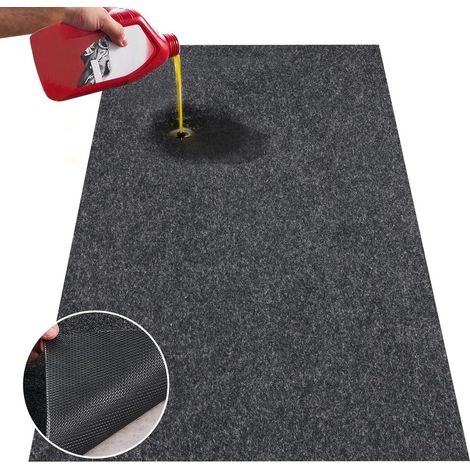 Pour Garage et Atelier Gardez le Sol Propre Tapis de Protection Voiture Absorbant Antidérapant Support TPE Étanche 2,69x6,7m (1/5)
