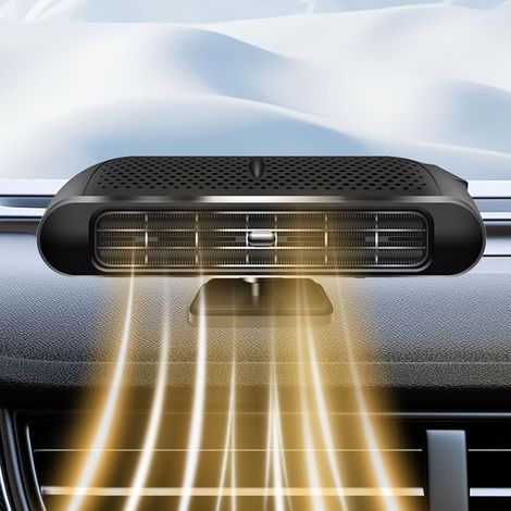 Chauffage de voiture  Chauffage portable 12 V  Dégivreur de pare-brise pour camions, SUV et voitures