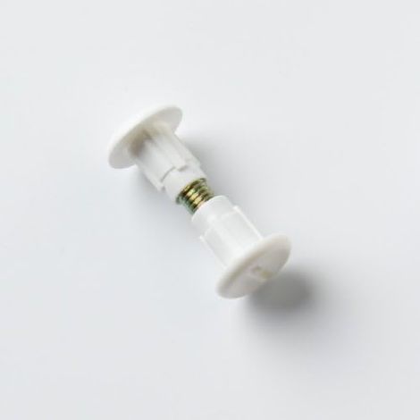 Lot de 4 vis d'assemblage pour armoire Blanc M6 x 34 mm à 40 mm