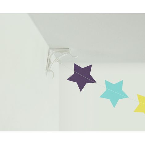 Soporte para guirnaldas para esquinas de pared, 2 unidades. (1/3)