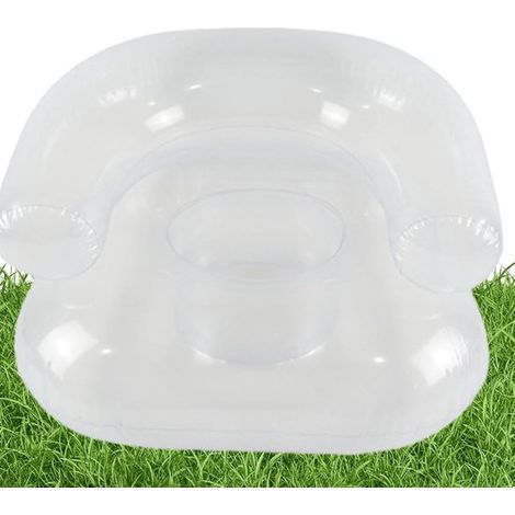 Sedia gonfiabile  Seduta portatile in PVC rinforzato  Panchina gonfiabile  Adatta per feste in piscina al chiuso e all'aperto e per il campeggio (1/5)