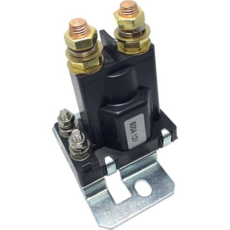 Relais de démarrage automatique 12 V CC 500 A, 4 broches, SPST, coupe-circuit, isolateur de batterie double, commande marche/arrêt pour systèmes multi-batteries, applications automobiles et chariots é